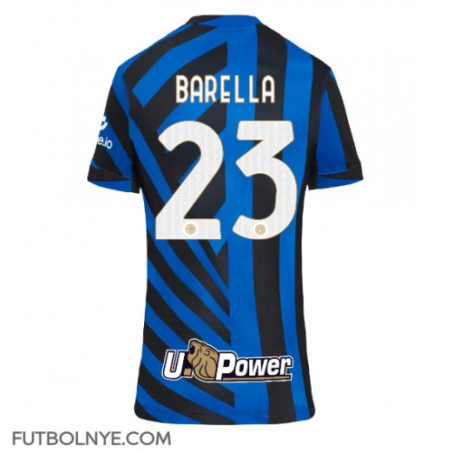 Camiseta Inter Milan Nicolo Barella #23 Primera Equipación para mujer 2024-25 manga corta